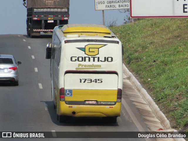 Empresa Gontijo de Transportes 17345 na cidade de Belo Horizonte, Minas Gerais, Brasil, por Douglas Célio Brandao. ID da foto: 9921013.