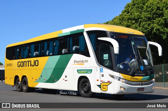 Empresa Gontijo de Transportes 21450 na cidade de Araçatuba, São Paulo, Brasil, por José Melo. ID da foto: 9922034.