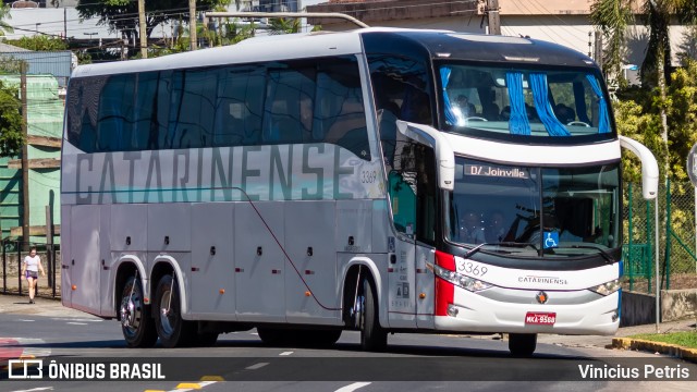 Auto Viação Catarinense 3369 na cidade de Joinville, Santa Catarina, Brasil, por Vinicius Petris. ID da foto: 9923450.