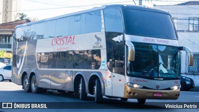 Cristal Turismo e Transporte 1100 na cidade de Joinville, Santa Catarina, Brasil, por Vinicius Petris. ID da foto: 9923388.