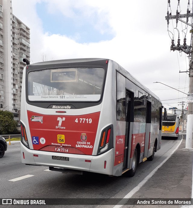 Pêssego Transportes 4 7719 na cidade de São Paulo, São Paulo, Brasil, por Andre Santos de Moraes. ID da foto: 9924147.