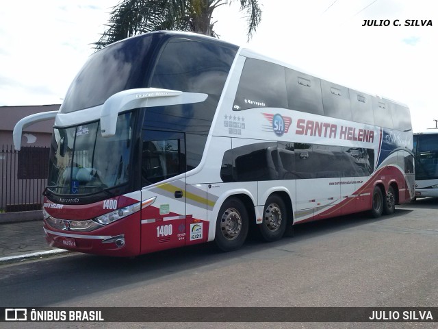 Santa Helena Turismo 1400 na cidade de Esteio, Rio Grande do Sul, Brasil, por JULIO SILVA. ID da foto: 9924057.