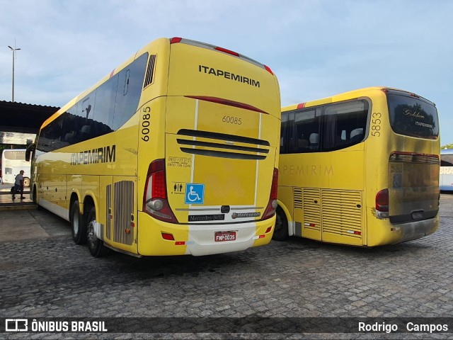 Viação Itapemirim 60085 na cidade de Campos dos Goytacazes, Rio de Janeiro, Brasil, por Rodrigo   Campos. ID da foto: 9924098.