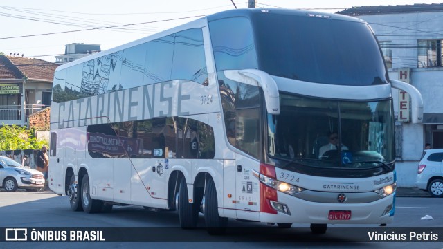 Auto Viação Catarinense 3724 na cidade de Joinville, Santa Catarina, Brasil, por Vinicius Petris. ID da foto: 9923384.