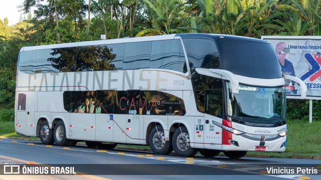 Auto Viação Catarinense 319313 na cidade de Joinville, Santa Catarina, Brasil, por Vinicius Petris. Número da foto: #9923364.