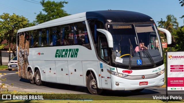 Eucatur - Empresa União Cascavel de Transportes e Turismo 4738 na cidade de Joinville, Santa Catarina, Brasil, por Vinicius Petris. Número da foto: #9923440.