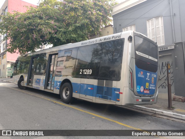 Sambaíba Transportes Urbanos 2 1289 na cidade de São Paulo, São Paulo, Brasil, por Espedito de Brito Gomes. ID da foto: 9925662.