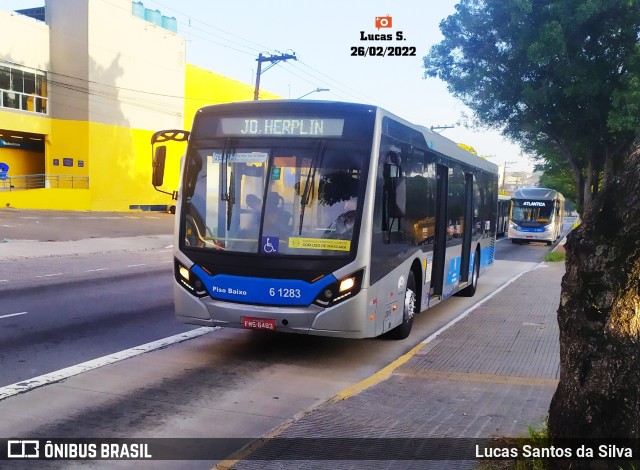 Viação Grajaú S.A. 6 1283 na cidade de São Paulo, São Paulo, Brasil, por Lucas Santos da Silva. Número da foto: #9925174.