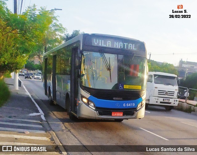 Transwolff Transportes e Turismo 6 6419 na cidade de São Paulo, São Paulo, Brasil, por Lucas Santos da Silva. ID da foto: 9925167.