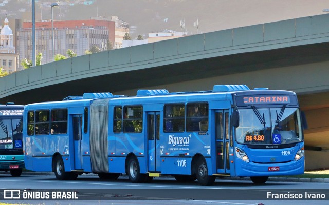 Biguaçu Transportes Coletivos Administração e Participação 1106 na cidade de Florianópolis, Santa Catarina, Brasil, por Francisco Ivano. Número da foto: #9925292.