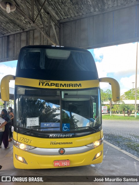 Viação Itapemirim 17021 na cidade de Campos dos Goytacazes, Rio de Janeiro, Brasil, por José Maurílio Santos. ID da foto: 9924528.