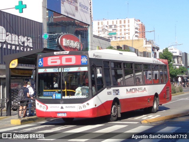 MONSA - Microomnibus Norte 6050 na cidade de Ciudad Autónoma de Buenos Aires, Argentina, por Agustin SanCristobal1712. Número da foto: #9927025.