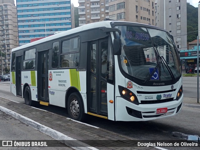 Otrantur Transporte e Turismo 31-374 na cidade de São Vicente, São Paulo, Brasil, por Douglas Nelson de Oliveira. ID da foto: 9924926.