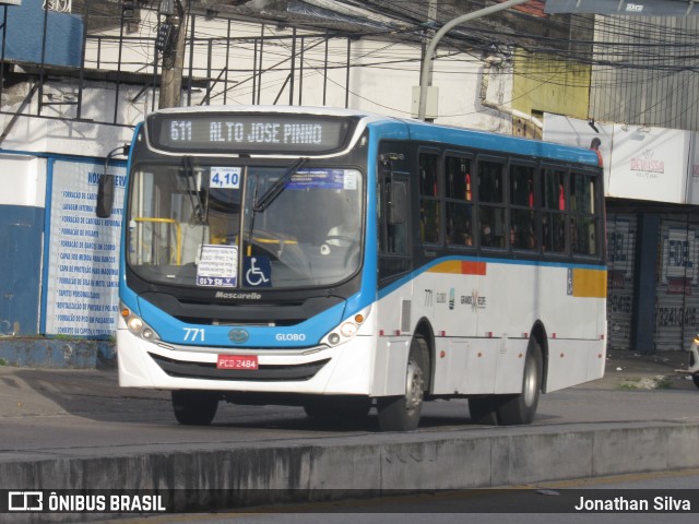 Transportadora Globo 771 na cidade de Recife, Pernambuco, Brasil, por Jonathan Silva. ID da foto: 9924626.