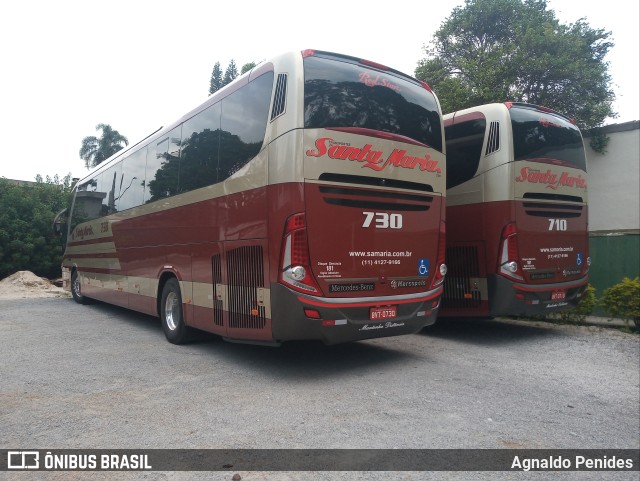 Santa Maria Fretamento e Turismo > Transportes Santa Maria(SP) 730 na cidade de São Paulo, São Paulo, Brasil, por Agnaldo Penides. Número da foto: #9924843.