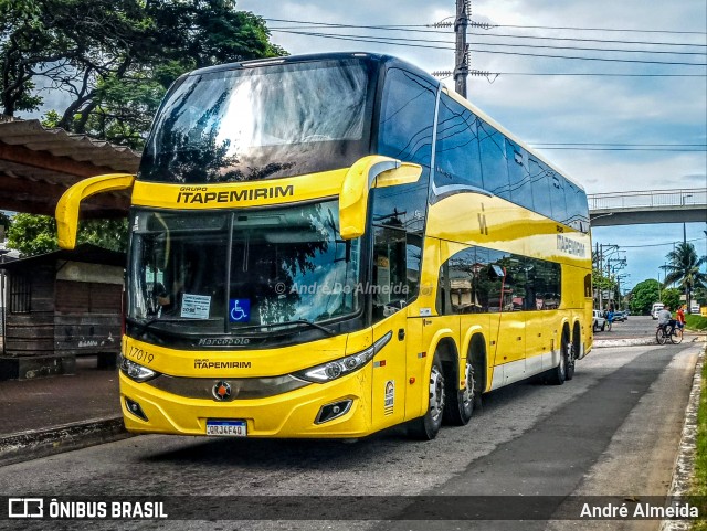 Viação Itapemirim 17019 na cidade de Campos dos Goytacazes, Rio de Janeiro, Brasil, por André Almeida. ID da foto: 9879096.