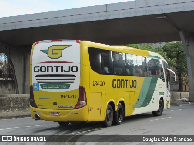 Empresa Gontijo de Transportes 18420 na cidade de Belo Horizonte, Minas Gerais, Brasil, por Douglas Célio Brandao. Número da foto: #9928726.