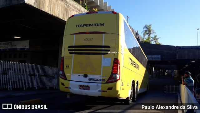 Viação Itapemirim 60067 na cidade de Belo Horizonte, Minas Gerais, Brasil, por Paulo Alexandre da Silva. ID da foto: 9928602.