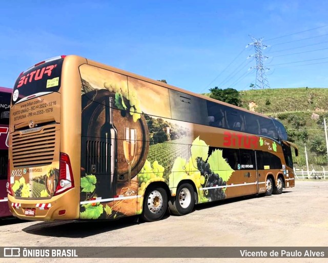 Bitur Transporte Coletivo e Turismo 8002 na cidade de Aparecida, São Paulo, Brasil, por Vicente de Paulo Alves. ID da foto: 9927726.