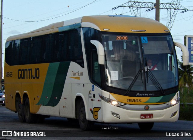 Empresa Gontijo de Transportes 18865 na cidade de Recife, Pernambuco, Brasil, por Lucas Silva. ID da foto: 9928062.