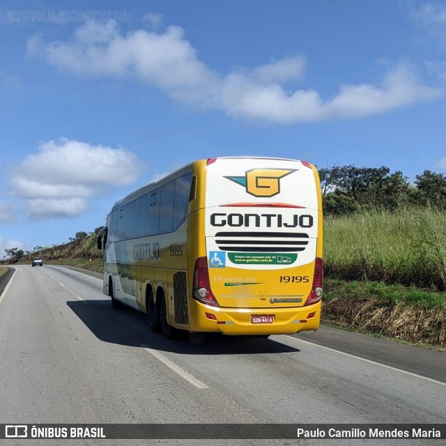 Empresa Gontijo de Transportes 19195 na cidade de Recanto das Emas, Distrito Federal, Brasil, por Paulo Camillo Mendes Maria. Número da foto: #9928015.