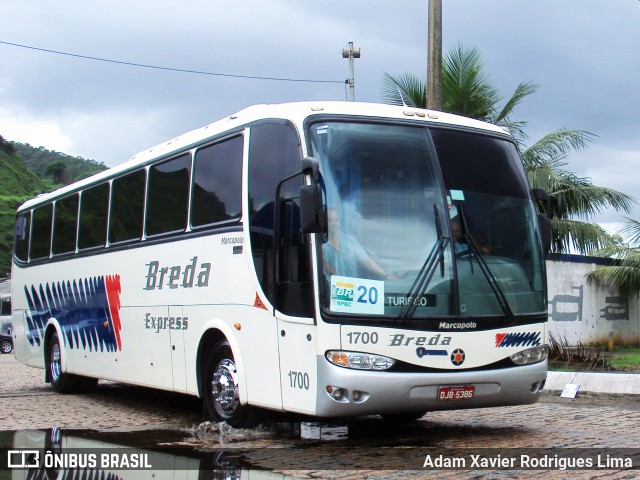 Breda Transportes e Serviços 1700 na cidade de Cubatão, São Paulo, Brasil, por Adam Xavier Rodrigues Lima. ID da foto: 9930512.