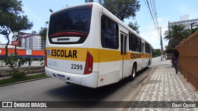 Breda Transportes e Serviços 2299 na cidade de Santos, São Paulo, Brasil, por Davi Cesar. Número da foto: #9930504.