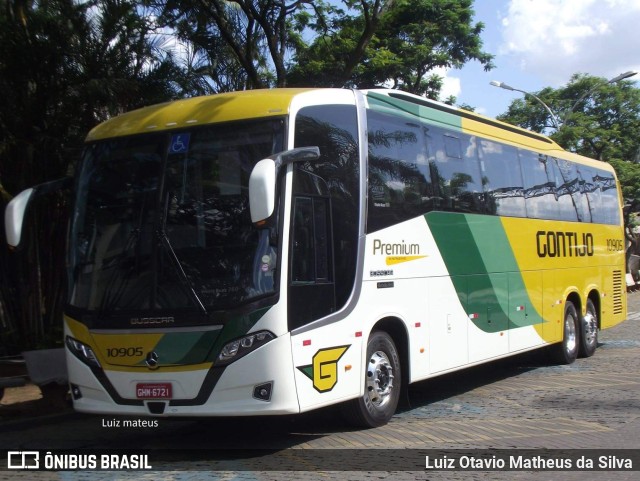 Empresa Gontijo de Transportes 10905 na cidade de Belo Horizonte, Minas Gerais, Brasil, por Luiz Otavio Matheus da Silva. ID da foto: 9931323.