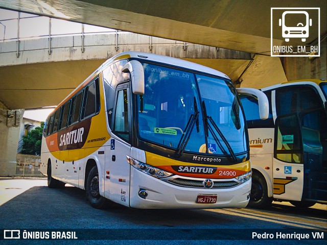Saritur - Santa Rita Transporte Urbano e Rodoviário 24900 na cidade de Belo Horizonte, Minas Gerais, Brasil, por Pedro Henrique VM. Número da foto: #9931538.