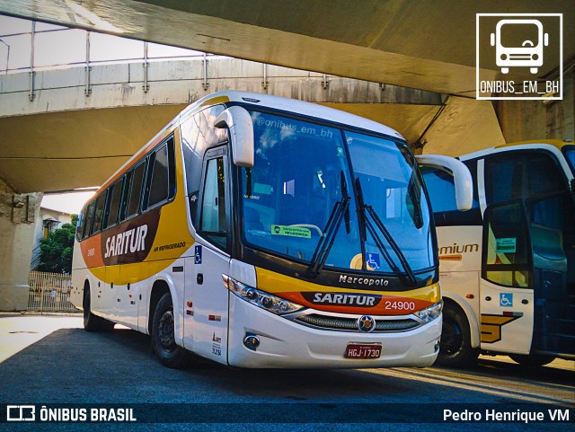 Saritur - Santa Rita Transporte Urbano e Rodoviário 24900 na cidade de Belo Horizonte, Minas Gerais, Brasil, por Pedro Henrique VM. ID da foto: 9931538.