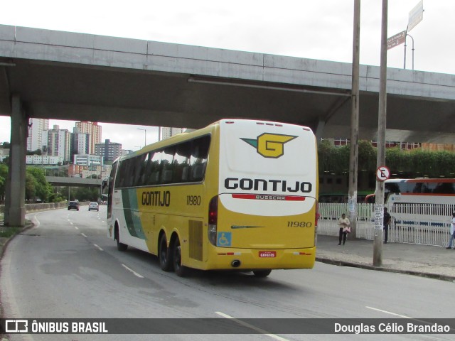 Empresa Gontijo de Transportes 11980 na cidade de Belo Horizonte, Minas Gerais, Brasil, por Douglas Célio Brandao. ID da foto: 9932359.