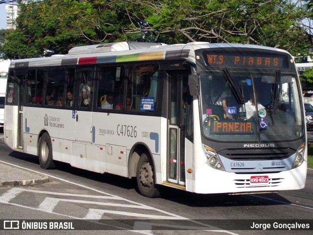 Viação Redentor C47626 na cidade de Rio de Janeiro, Rio de Janeiro, Brasil, por Jorge Gonçalves. Número da foto: #9931969.