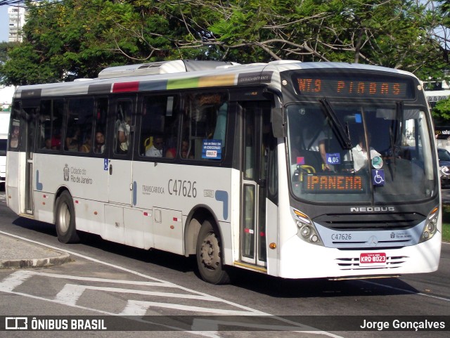 Viação Redentor C47626 na cidade de Rio de Janeiro, Rio de Janeiro, Brasil, por Jorge Gonçalves. ID da foto: 9931969.