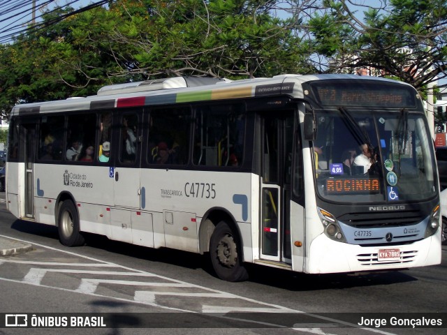 Viação Redentor C47735 na cidade de Rio de Janeiro, Rio de Janeiro, Brasil, por Jorge Gonçalves. Número da foto: #9931981.