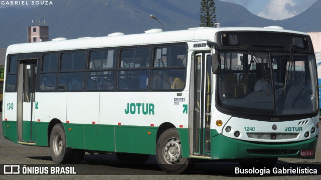 Jotur - Auto Ônibus e Turismo Josefense 1240 na cidade de Palhoça, Santa Catarina, Brasil, por Busologia Gabrielística. ID da foto: 9932966.