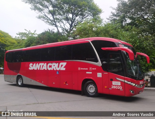 Viação Santa Cruz 28020 na cidade de São Paulo, São Paulo, Brasil, por Andrey  Soares Vassão. Número da foto: #9932684.
