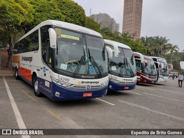Auto Viação Urubupungá 4390 na cidade de Aparecida, São Paulo, Brasil, por Espedito de Brito Gomes. Número da foto: #9933486.