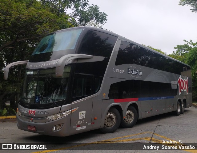 Auto Viação 1001 RJ 108.682 na cidade de São Paulo, São Paulo, Brasil, por Andrey  Soares Vassão. Número da foto: #9932707.