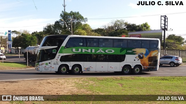 Empresa União de Transportes 4187 na cidade de Esteio, Rio Grande do Sul, Brasil, por JULIO SILVA. ID da foto: 9935492.