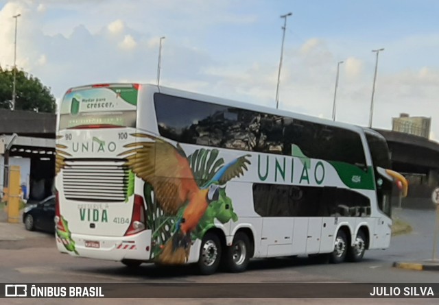 Empresa União de Transportes 4184 na cidade de Porto Alegre, Rio Grande do Sul, Brasil, por JULIO SILVA. ID da foto: 9935648.