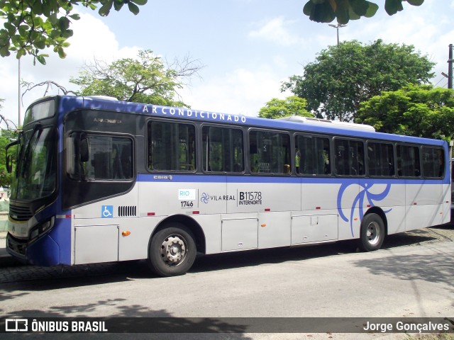 Viação Vila Real B11578 na cidade de Rio de Janeiro, Rio de Janeiro, Brasil, por Jorge Gonçalves. Número da foto: #9932979.