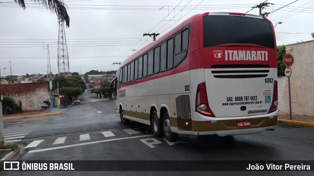 Expresso Itamarati 6382 na cidade de Estrela d`Oeste, São Paulo, Brasil, por João Vitor Pereira. ID da foto: 9932876.