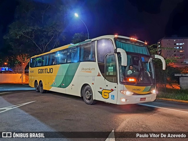 Empresa Gontijo de Transportes 14080 na cidade de Franca, São Paulo, Brasil, por Paulo Vitor De Azevedo. ID da foto: 9935009.