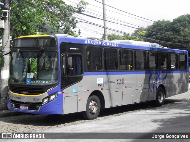 Viação Vila Real B11646 na cidade de Rio de Janeiro, Rio de Janeiro, Brasil, por Jorge Gonçalves. Número da foto: #9932990.