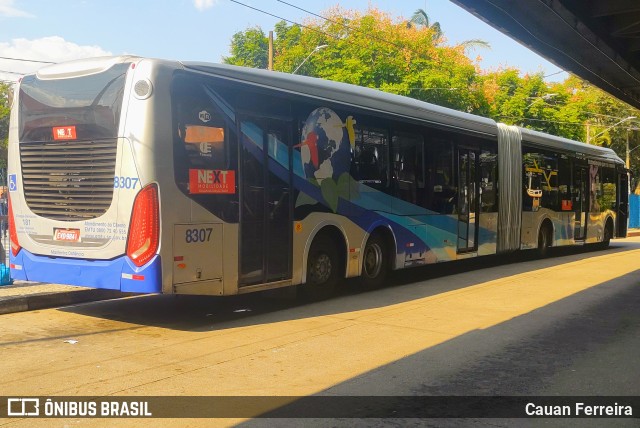 Next Mobilidade - ABC Sistema de Transporte 8307 na cidade de São Paulo, São Paulo, Brasil, por Cauan Ferreira. ID da foto: 9934546.