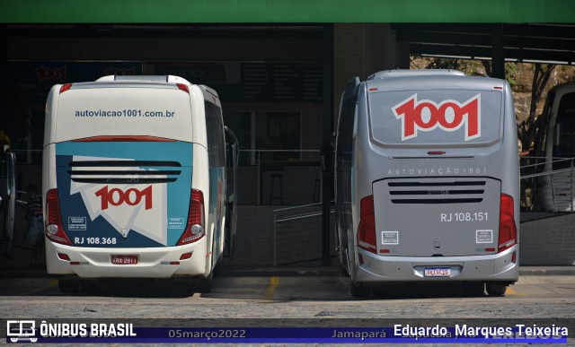 Auto Viação 1001 RJ 108.151 na cidade de Sapucaia, Rio de Janeiro, Brasil, por Eduardo  Marques Teixeira. ID da foto: 9933259.