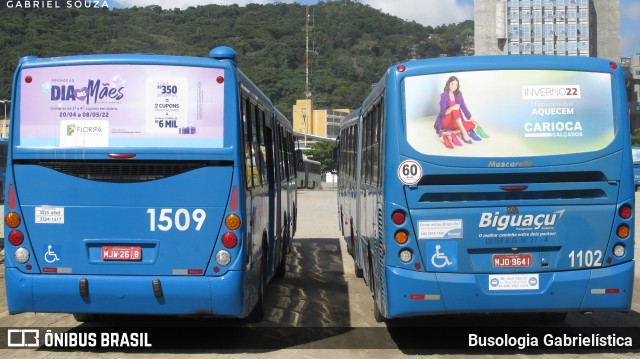 Biguaçu Transportes Coletivos Administração e Participação 1102 na cidade de Florianópolis, Santa Catarina, Brasil, por Busologia Gabrielística. Número da foto: #9933731.