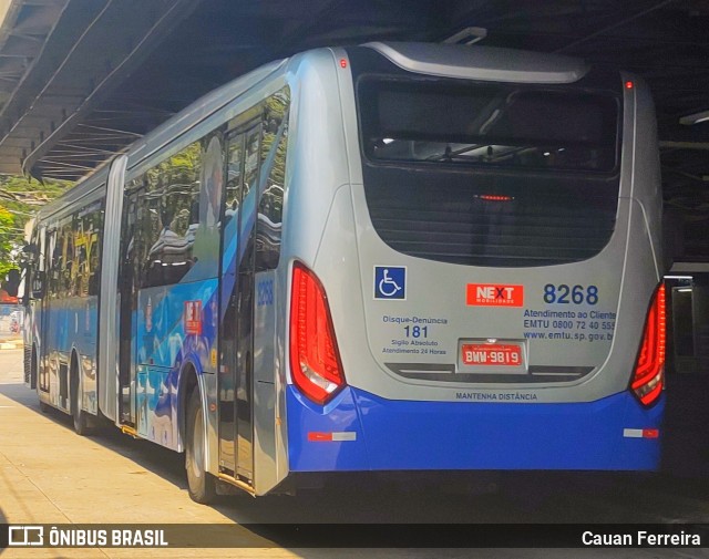 Next Mobilidade - ABC Sistema de Transporte 8268 na cidade de São Paulo, São Paulo, Brasil, por Cauan Ferreira. ID da foto: 9934523.