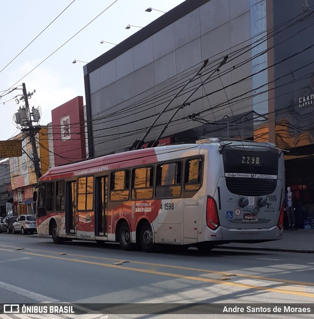 Himalaia Transportes > Ambiental Transportes Urbanos 4 1598 na cidade de São Paulo, São Paulo, Brasil, por Andre Santos de Moraes. ID da foto: 9934197.