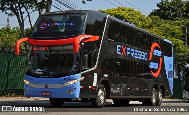 Expresso Transporte e Turismo Ltda. 18224 na cidade de São Paulo, São Paulo, Brasil, por Cristiano Soares da Silva. ID da foto: 9935036.